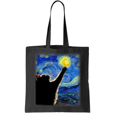 Starry Night Cat, Van Gogh Cat, Cat Lover, Cat Mom, Cat Dad Bag