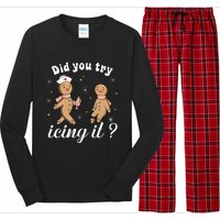 School Nurse Christmas Did You Try Icing It Gingerbread Long Sleeve Pajama Set