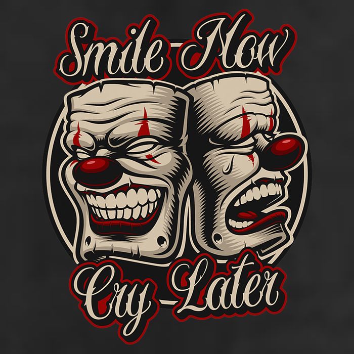 Smile Now Cry Later Drama Masks Cool Comfort Performance Bucket Hat