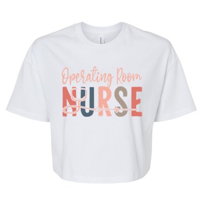 Surgical Nurse Cute Nursing Or Nurse Operating Room Nurse Gift Bella+Canvas Jersey Crop Tee