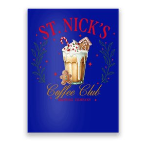 Saint Nick Coffee Club Brewing Company Funny Christmas Gift Poster