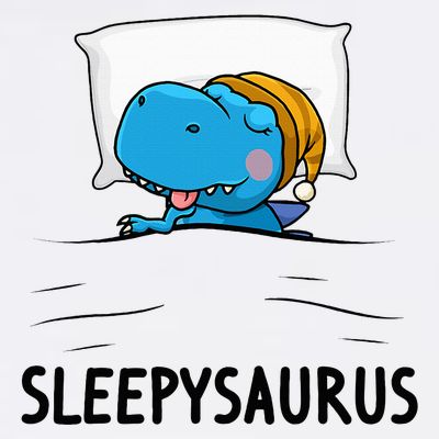 Sleepysaurus Nightgown Cute Dinosaur Pajama for a Cozy Sleep T-Shirt