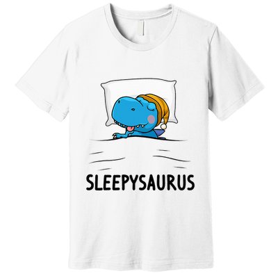Sleepysaurus Nightgown Cute Dinosaur Pajama for a Cozy Sleep Premium T-Shirt