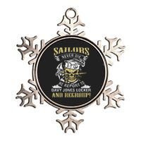 Sailor Never Die We Report To Davy Jones Locker And Regroup Metallic Star Ornament