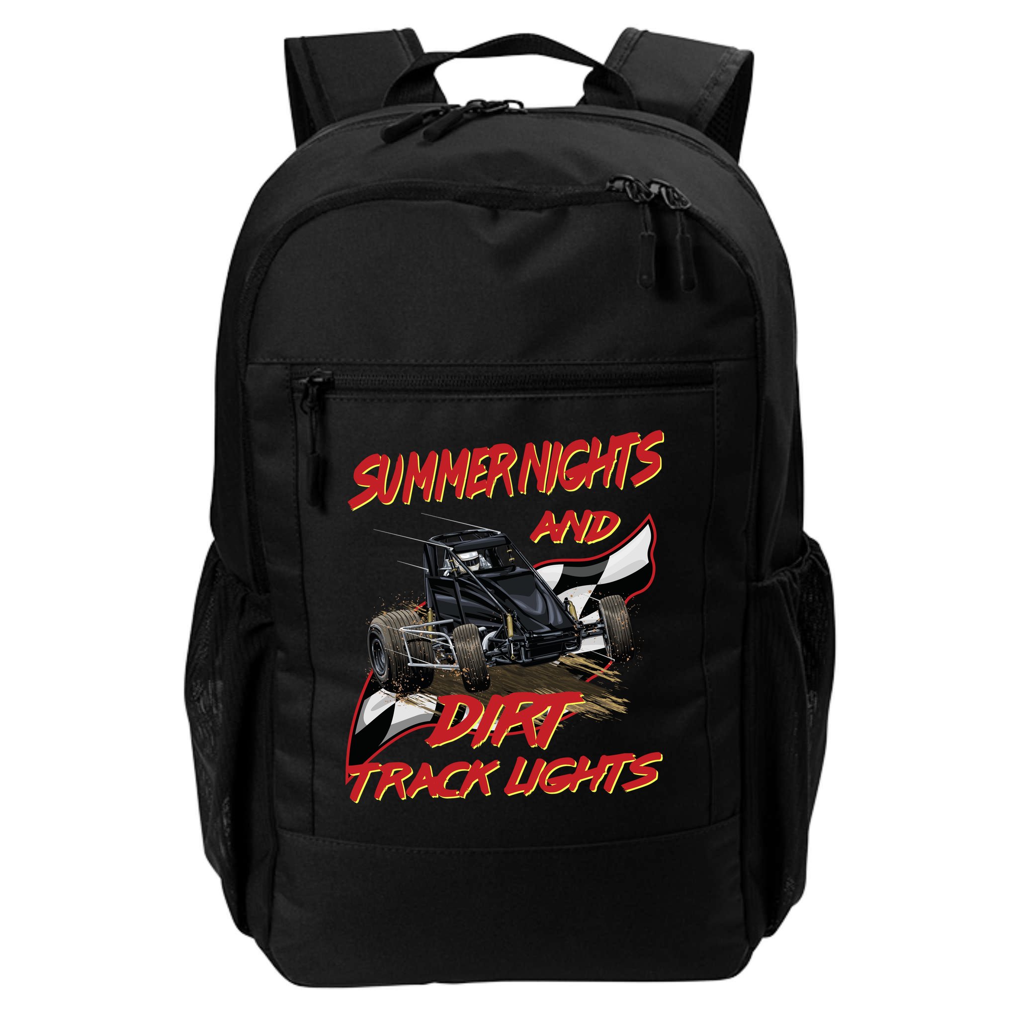 Summer Nights Dirt Track Lights | Dirt Track Racing | Motocross Gift Backpack