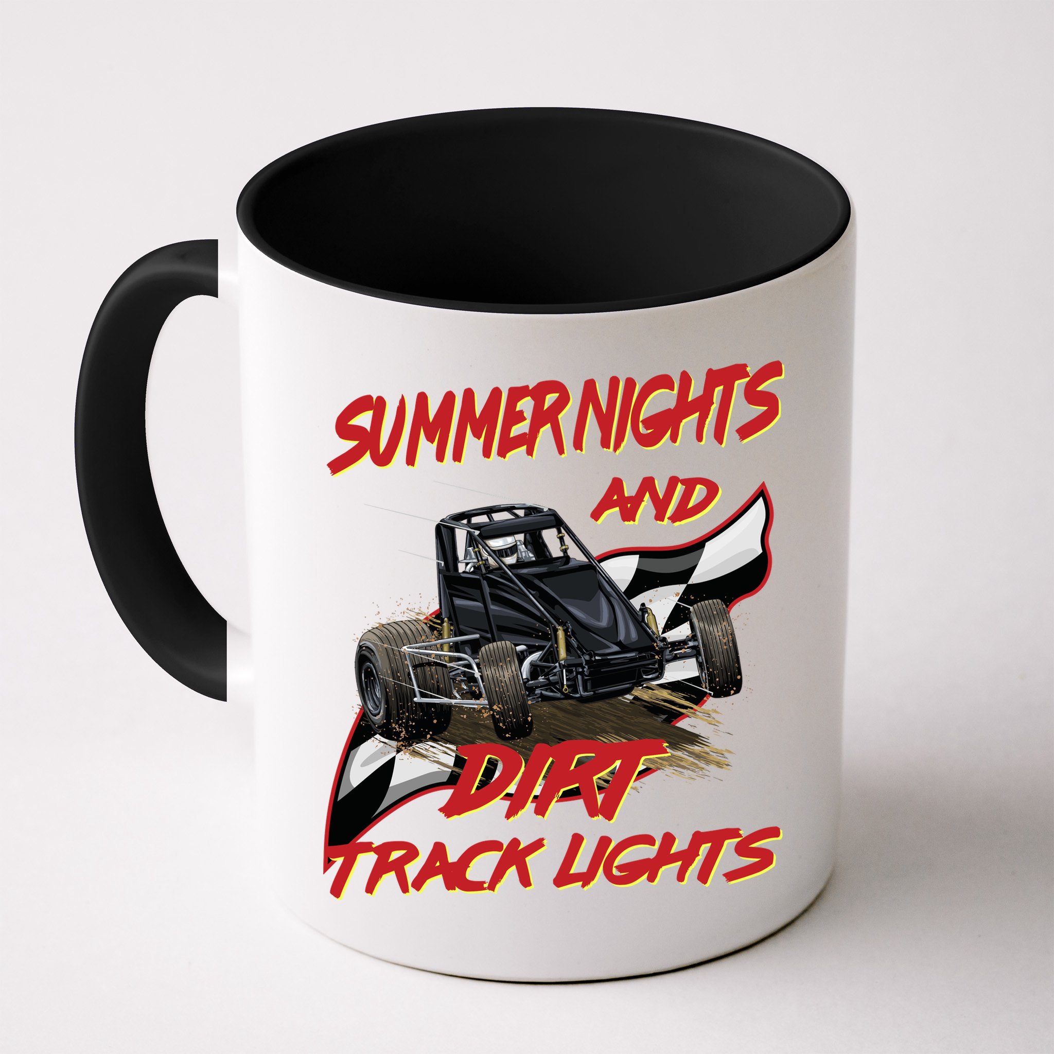 Summer Nights Dirt Track Lights | Dirt Track Racing | Motocross Gift Mug