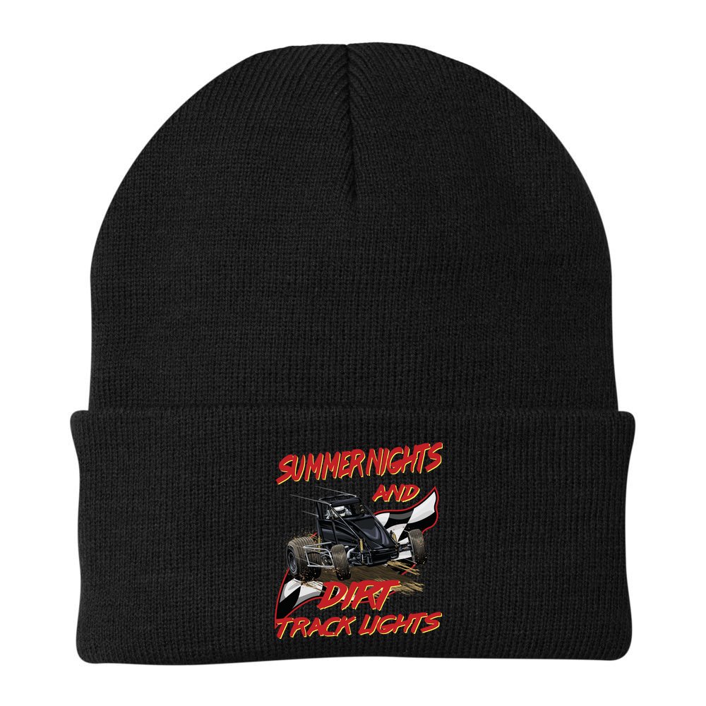 Summer Nights Dirt Track Lights | Dirt Track Racing | Motocross Gift Beanie