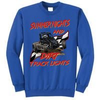 Summer Nights Dirt Track Lights | Dirt Track Racing | Motocross Gift Sweatshirt