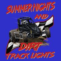 Summer Nights Dirt Track Lights | Dirt Track Racing | Motocross Gift 16 in Basic Backpack