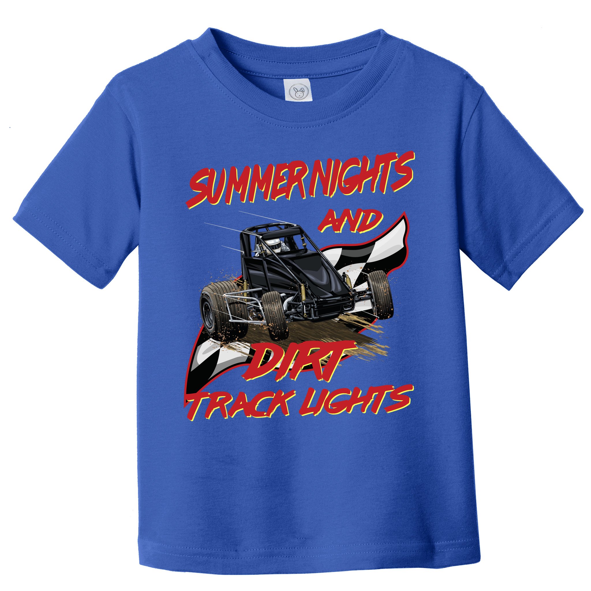 Summer Nights Dirt Track Lights | Dirt Track Racing | Motocross Gift Toddler T-Shirt