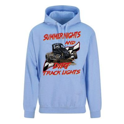 Summer Nights Dirt Track Lights | Dirt Track Racing | Motocross Gift Unisex Surf Hoodie