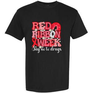 Say Not Drug Free Say Yes Kindness Red Ribbon Week Rainbow Garment-Dyed Heavyweight T-Shirt