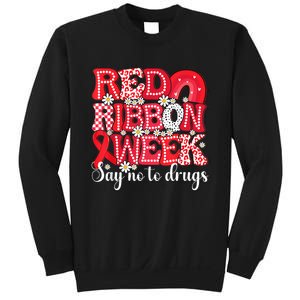 Say Not Drug Free Say Yes Kindness Red Ribbon Week Rainbow Sweatshirt