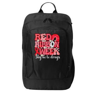 Say Not Drug Free Say Yes Kindness Red Ribbon Week Rainbow City Backpack