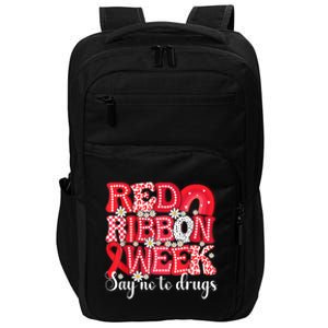 Say Not Drug Free Say Yes Kindness Red Ribbon Week Rainbow Impact Tech Backpack