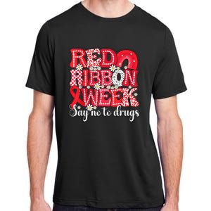 Say Not Drug Free Say Yes Kindness Red Ribbon Week Rainbow Adult ChromaSoft Performance T-Shirt