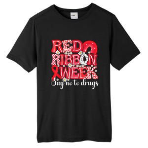 Say Not Drug Free Say Yes Kindness Red Ribbon Week Rainbow Tall Fusion ChromaSoft Performance T-Shirt