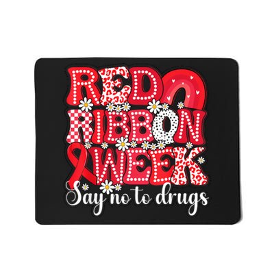 Say Not Drug Free Say Yes Kindness Red Ribbon Week Rainbow Mousepad