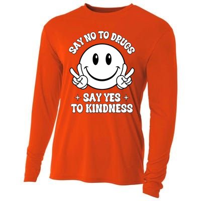 Say Not Drugfree Say Yes To Kindness Red Ribbon Week Cooling Performance Long Sleeve Crew