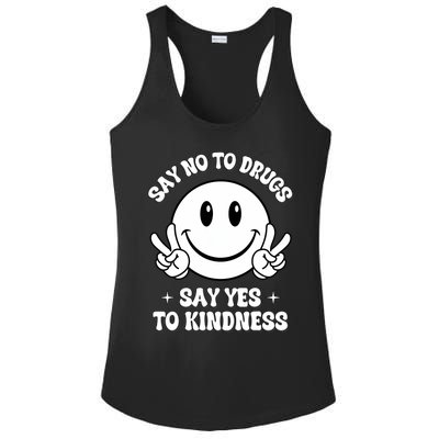 Say Not Drugfree Say Yes To Kindness Red Ribbon Week Ladies PosiCharge Competitor Racerback Tank