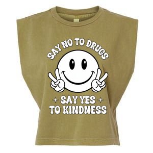 Say Not Drugfree Say Yes To Kindness Red Ribbon Week Garment-Dyed Women's Muscle Tee