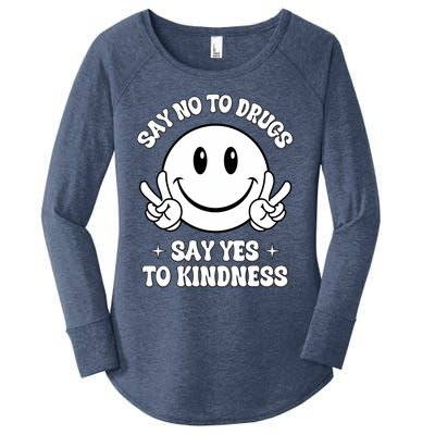 Say Not Drugfree Say Yes To Kindness Red Ribbon Week Women's Perfect Tri Tunic Long Sleeve Shirt