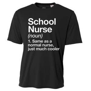 School Nurse Definition Back To School First Day Cooling Performance Crew T-Shirt