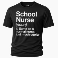 School Nurse Definition Back To School First Day Cooling Performance Crew T-Shirt