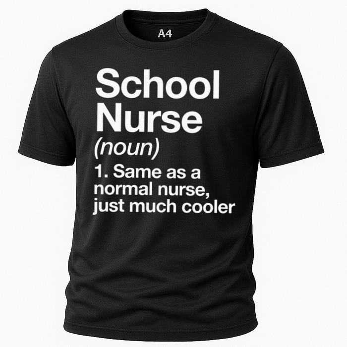 School Nurse Definition Back To School First Day Cooling Performance Crew T-Shirt