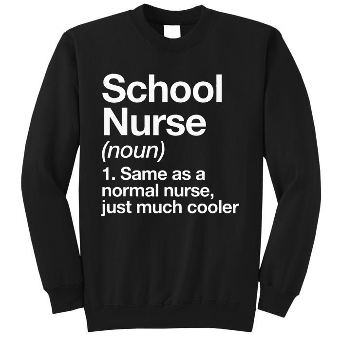 School Nurse Definition Back To School First Day Sweatshirt