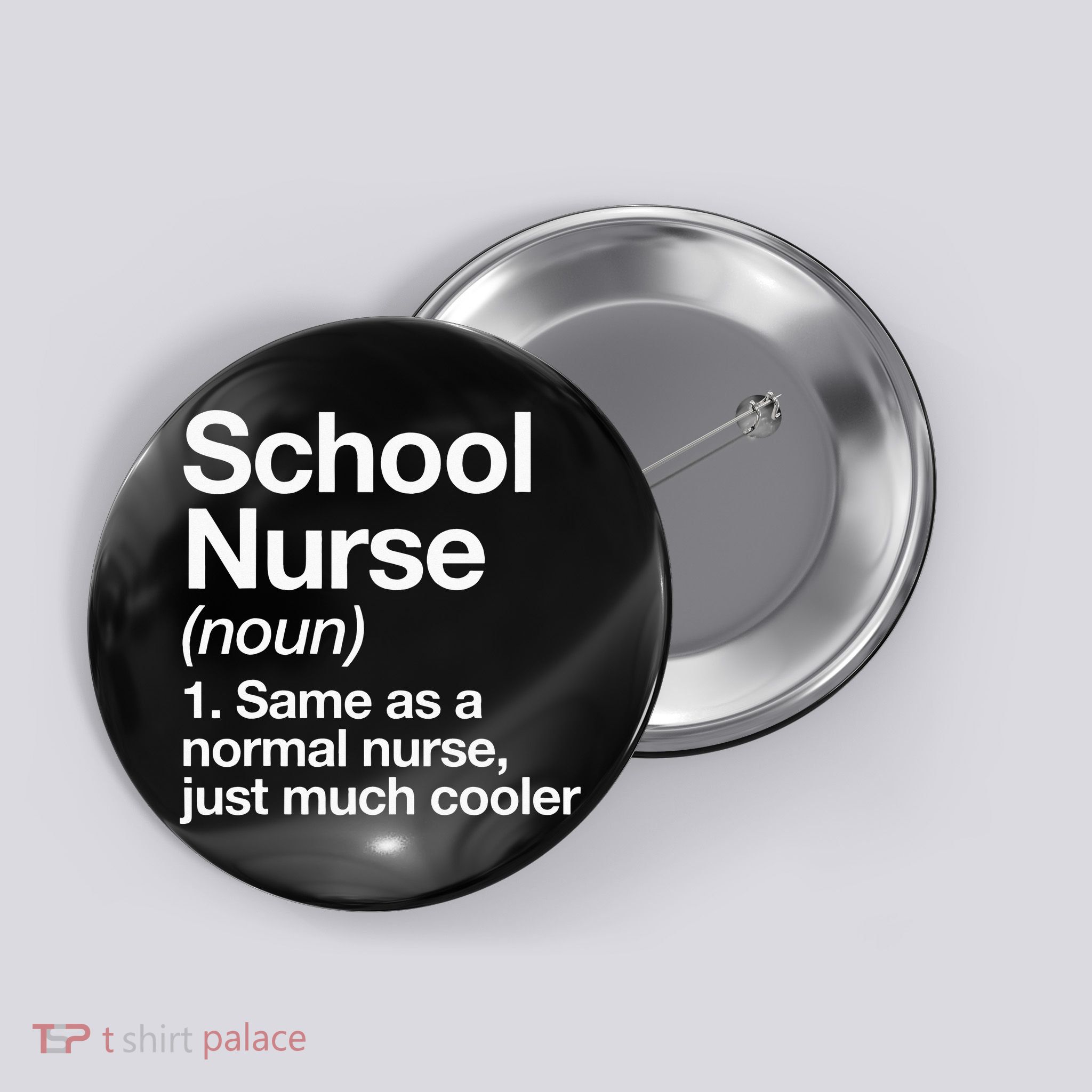 School Nurse Definition Back To School First Day Button