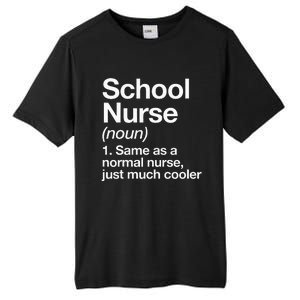 School Nurse Definition Back To School First Day Tall Fusion ChromaSoft Performance T-Shirt