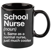 School Nurse Definition Back To School First Day 11oz C Handle Ceramic Mug