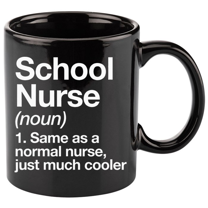 School Nurse Definition Back To School First Day 11oz C Handle Ceramic Mug