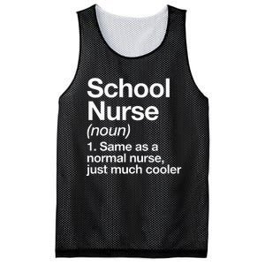 School Nurse Definition Back To School First Day Mesh Reversible Basketball Jersey Tank