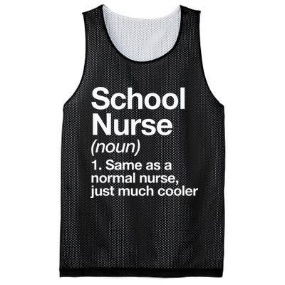 School Nurse Definition Back To School First Day Mesh Reversible Basketball Jersey Tank