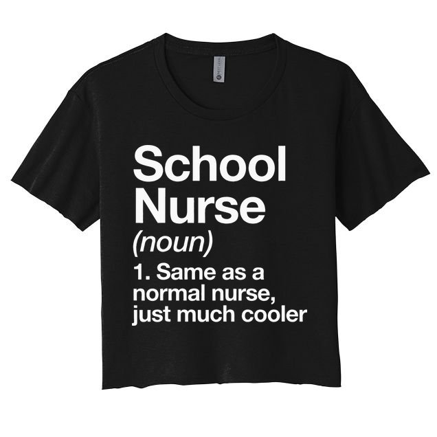 School Nurse Definition Back To School First Day Crop Top