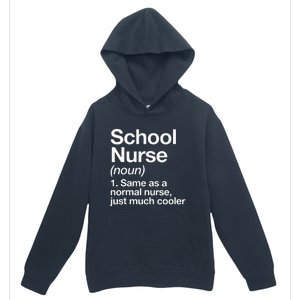 School Nurse Definition Back To School First Day Urban Pullover Hoodie