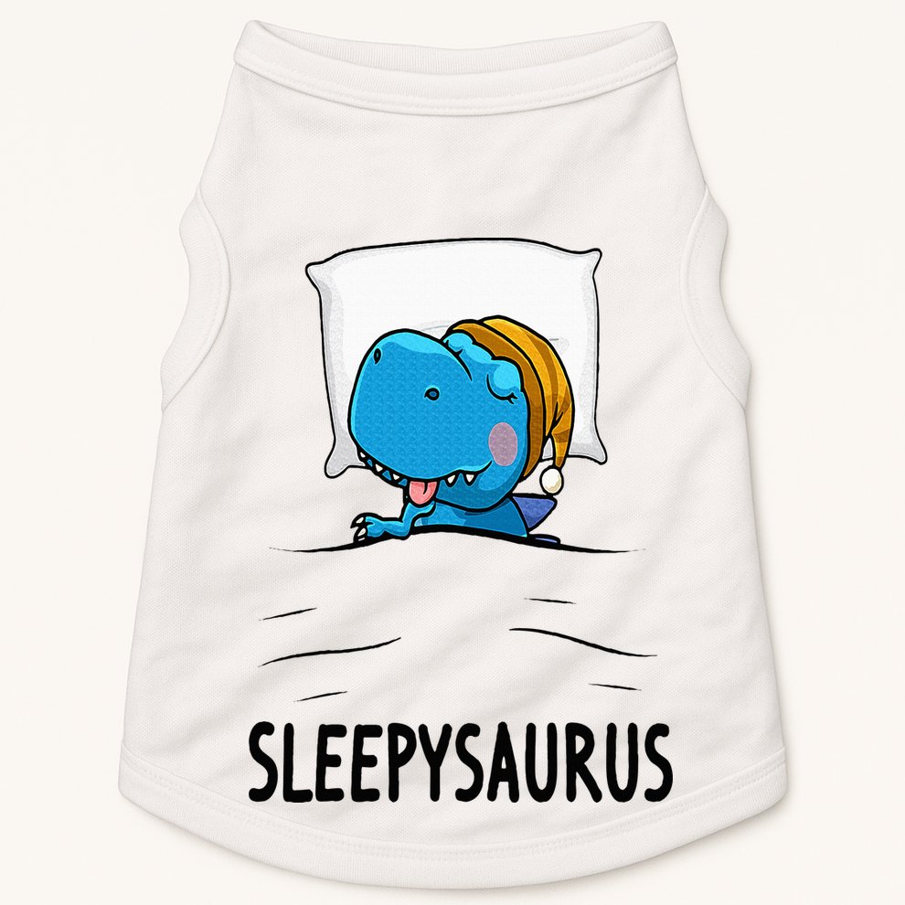 Sleepysaurus nightshirt Dinosaur Dino TRex nightgown Sleep Doggie Tank