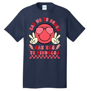 Say Not Drug Free Say Yes To Kindness Red Ribbon Week Tall T-Shirt