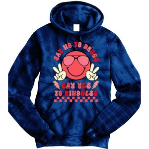 Say Not Drug Free Say Yes To Kindness Red Ribbon Week Tie Dye Hoodie