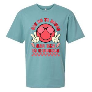 Say Not Drug Free Say Yes To Kindness Red Ribbon Week Sueded Cloud Jersey T-Shirt