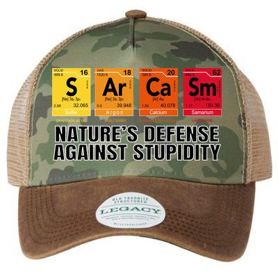 Sarcasm Natures Defense Against Stupidity Legacy Tie Dye Trucker Hat
