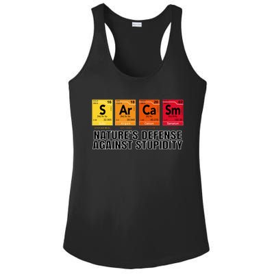 Sarcasm Natures Defense Against Stupidity Ladies PosiCharge Competitor Racerback Tank