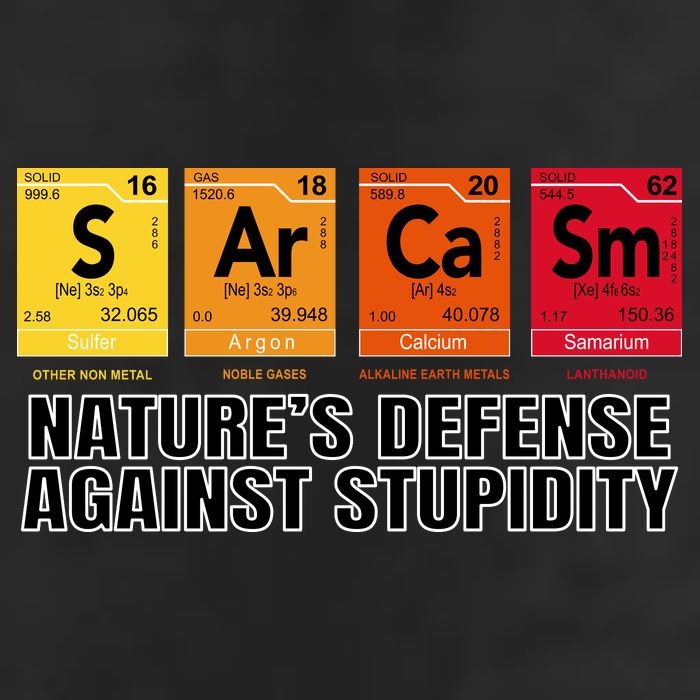 Sarcasm Natures Defense Against Stupidity Golf Towel