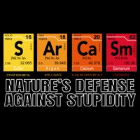 Sarcasm Natures Defense Against Stupidity Women's Crop Top Tee