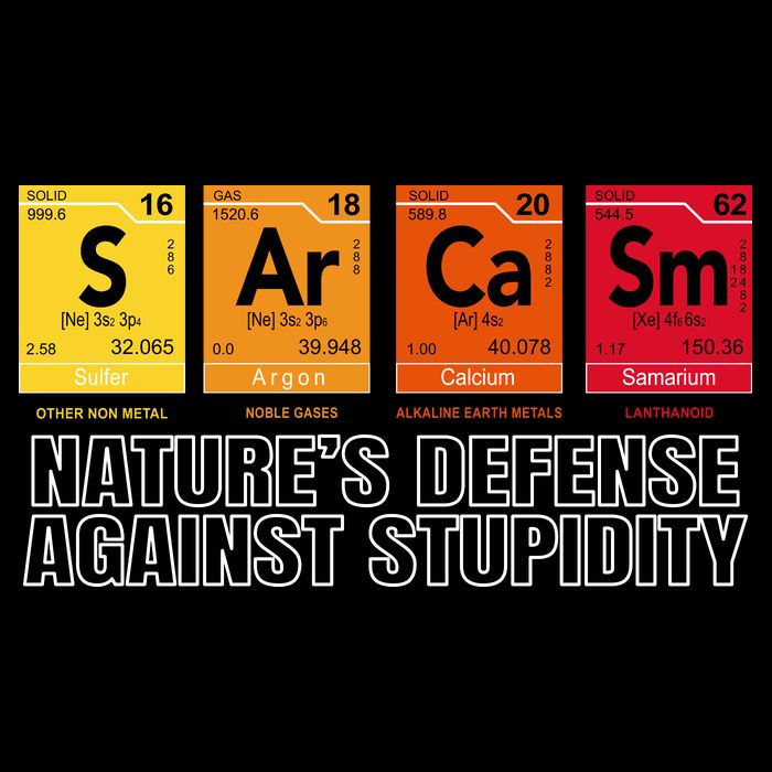 Sarcasm Natures Defense Against Stupidity Women's Crop Top Tee