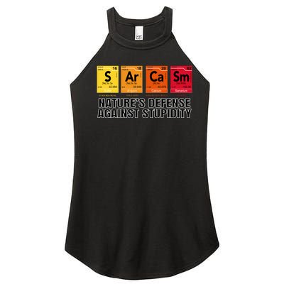 Sarcasm Natures Defense Against Stupidity Women’s Perfect Tri Rocker Tank