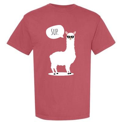 Sup No Drama Llama Alpaca Garment-Dyed Heavyweight T-Shirt