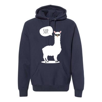 Sup No Drama Llama Alpaca Premium Hoodie